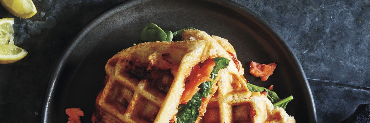 1500x500 Sandwichtoast mit Spinat und Lachs