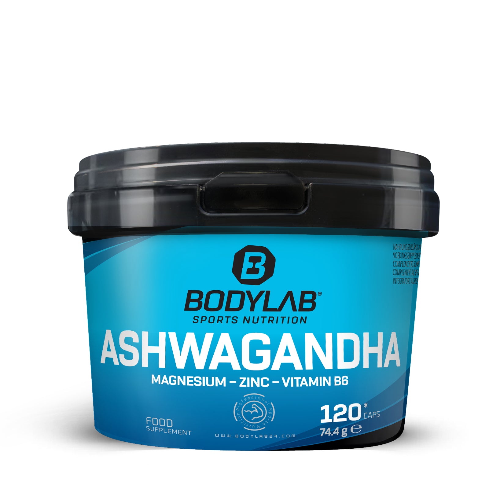 Ashwagandha + Magnesium - Zinc - Vitamin B6 (120 capsules)