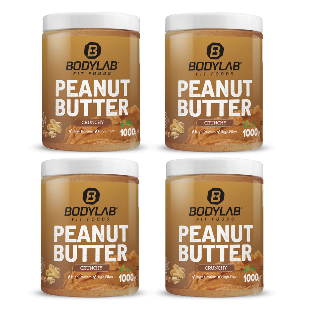 4 x 100% Peanut Butter 'crunchy' of 'smooth'