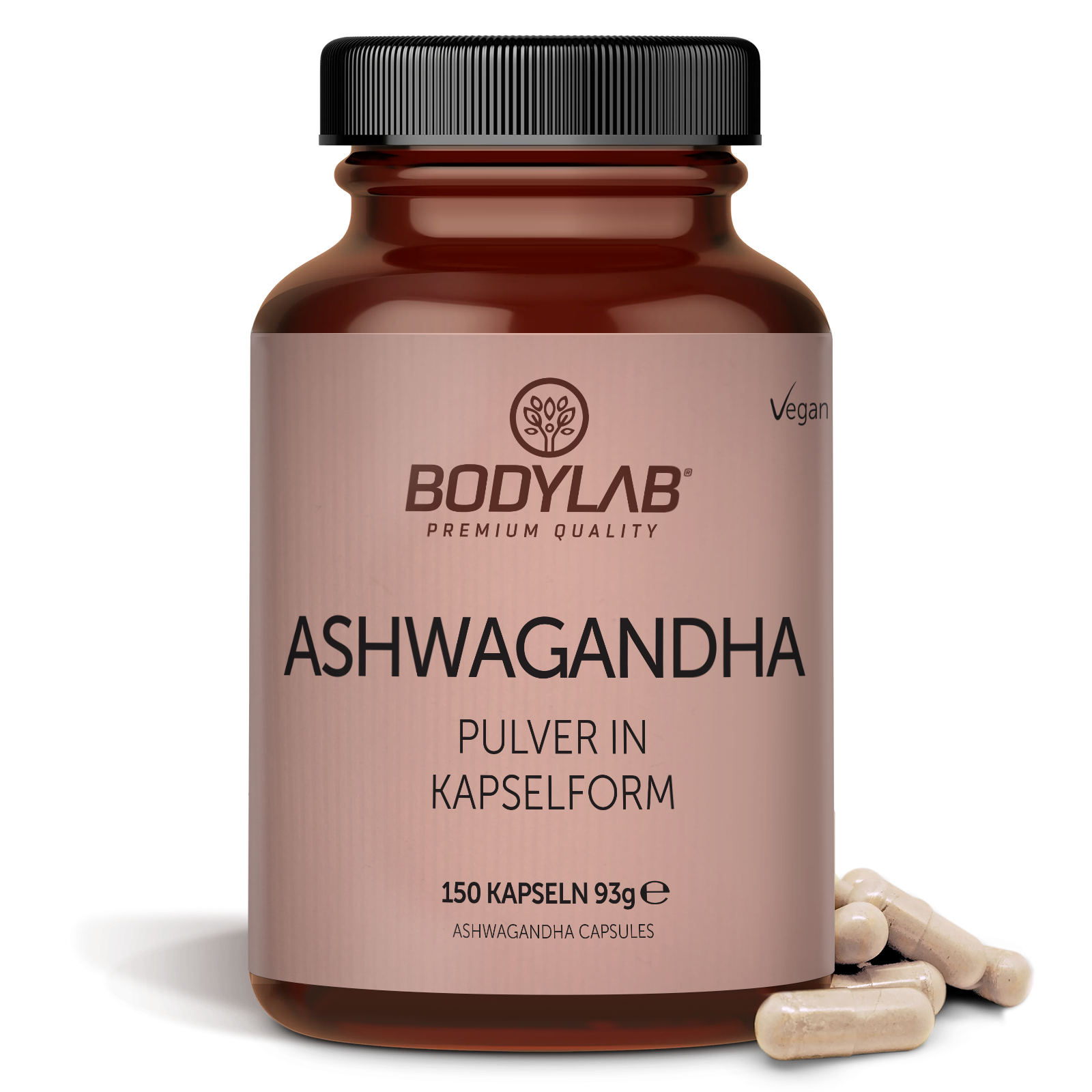 Ashwagandha Pulver in capsulevorm (150 capsules)
