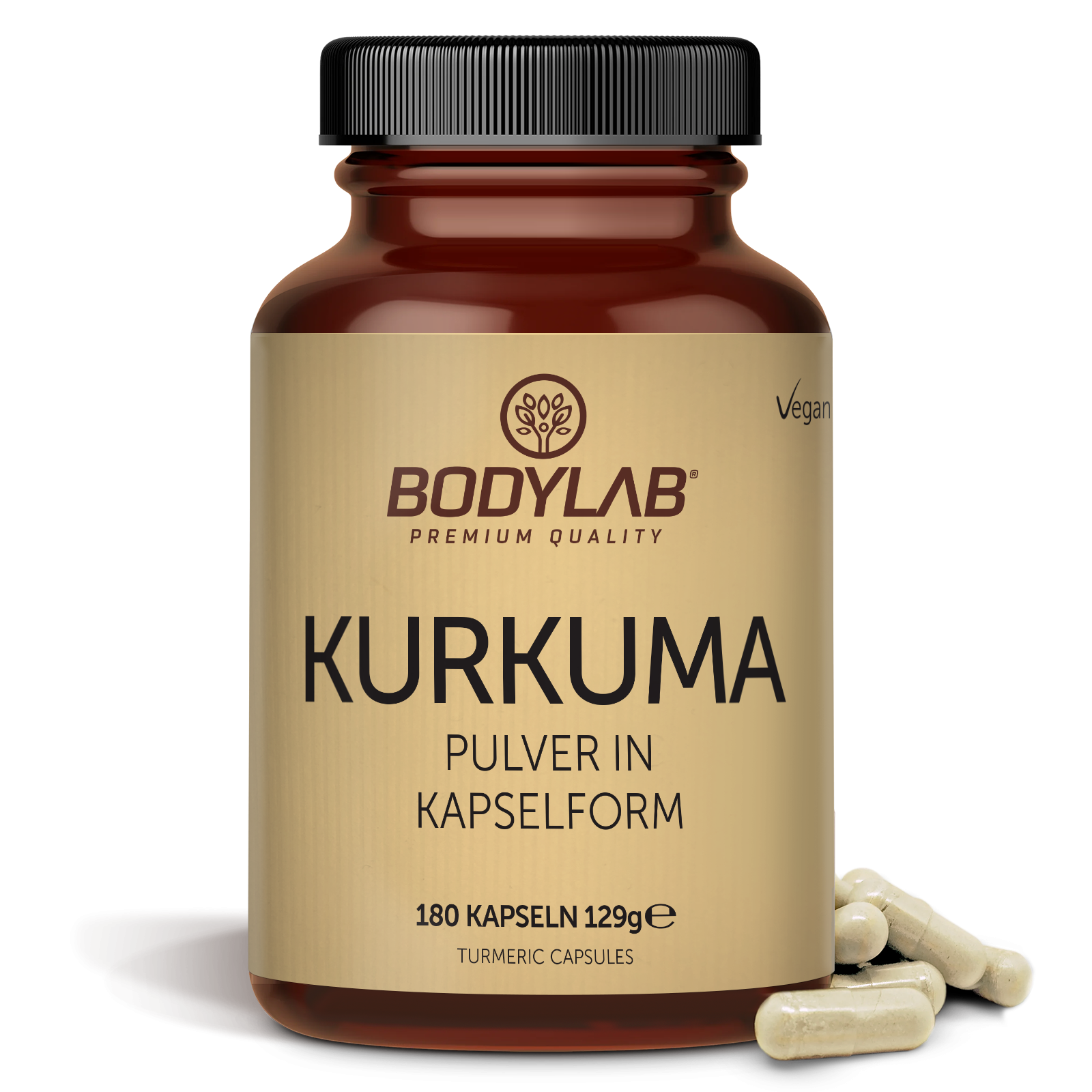 Kurkuma Pulver in capsulevorm (180 capsules)