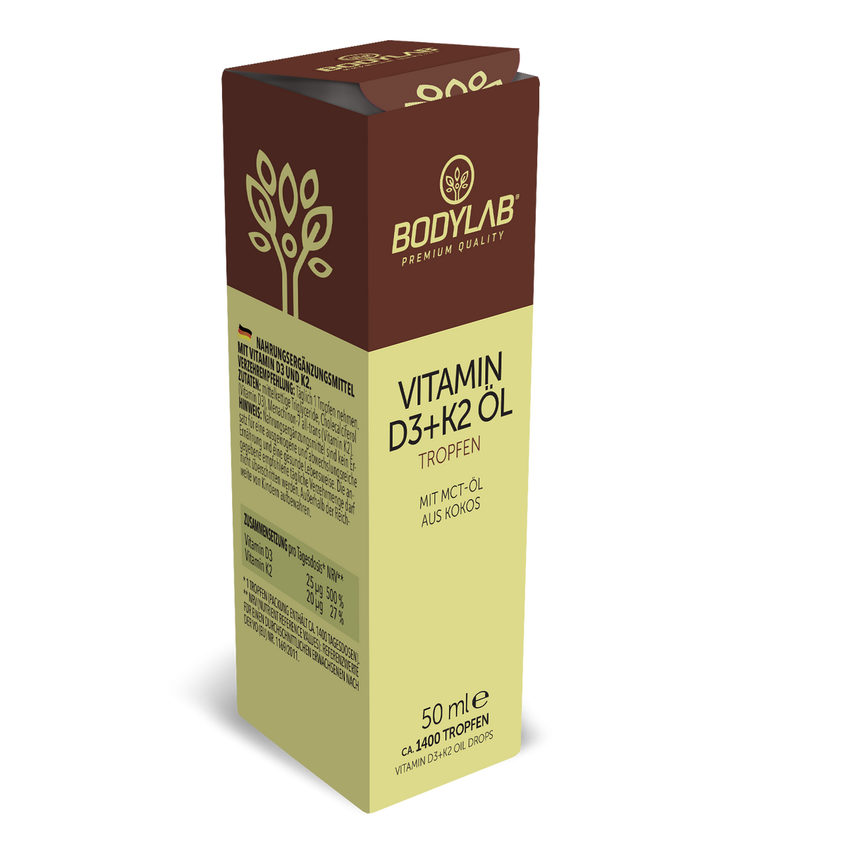 Vitamin D3 + K2 Öl Tropfen (50ml)