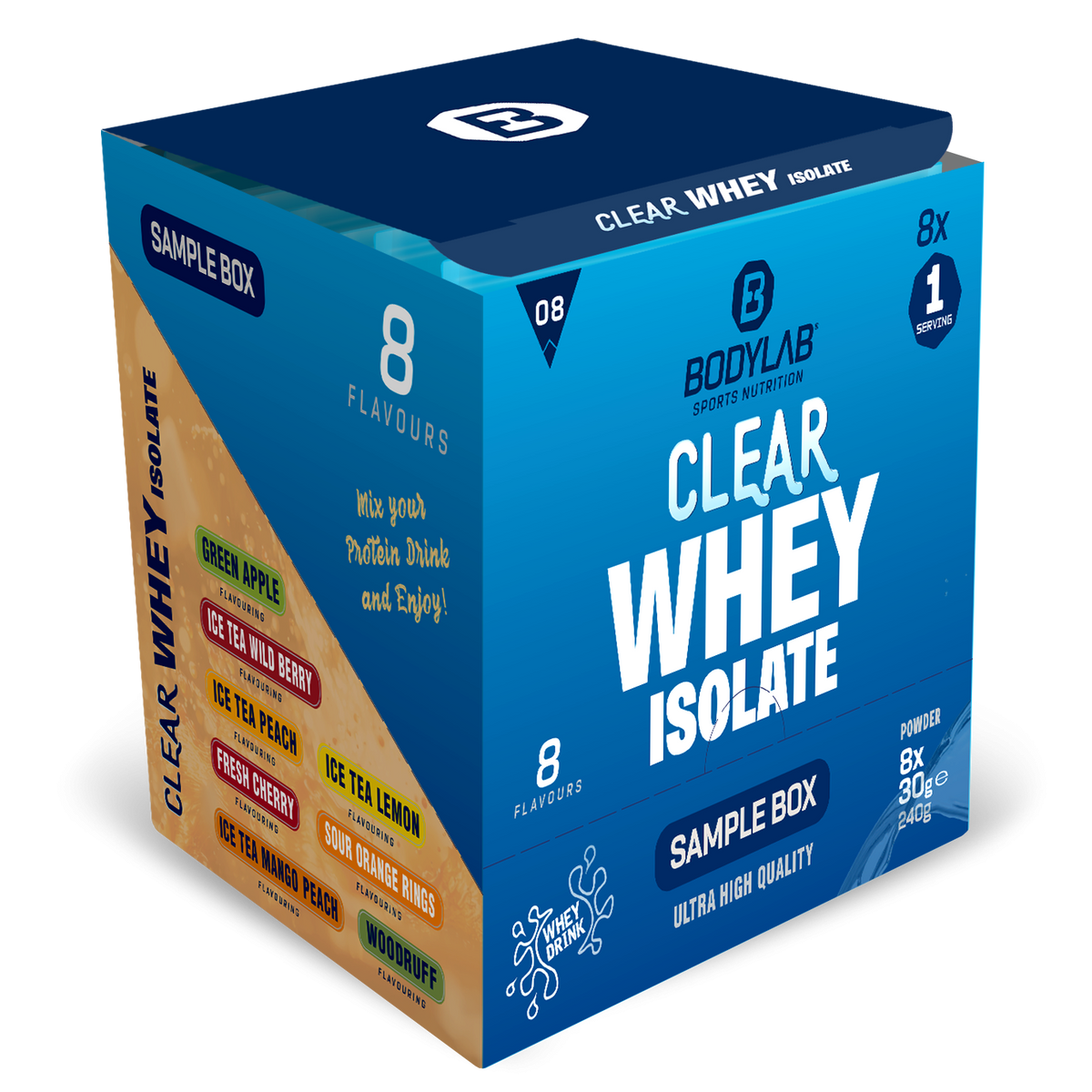 Clear Whey Isolate proefpakket (8 sachets elk 30g)