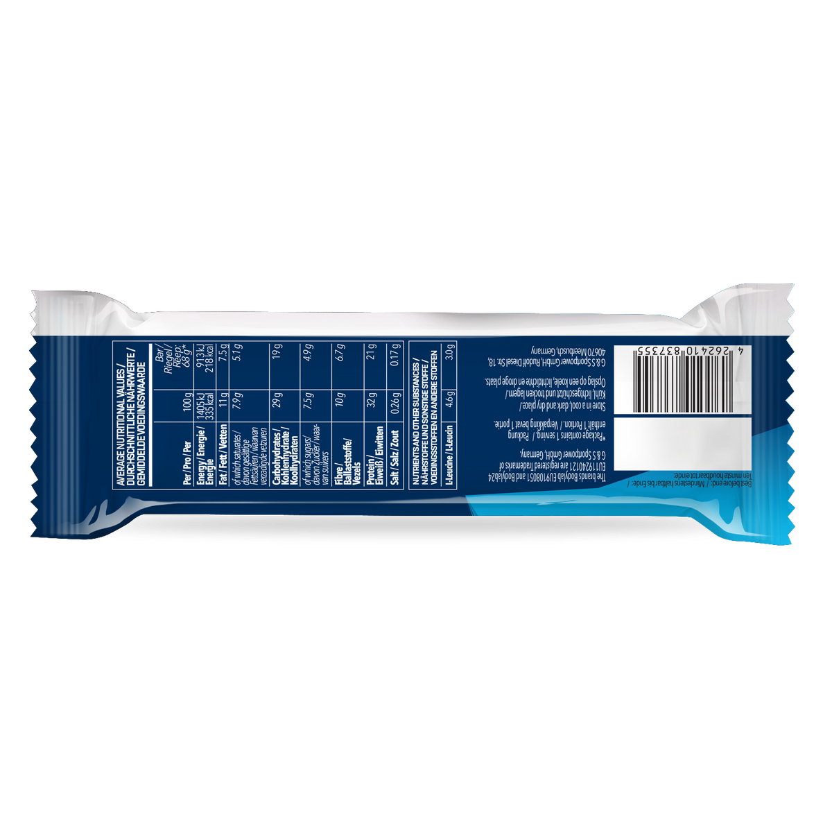 Prime Crunchy Protein Bar - 3 g leucine (12x65g) Strawberry-Yoghurt