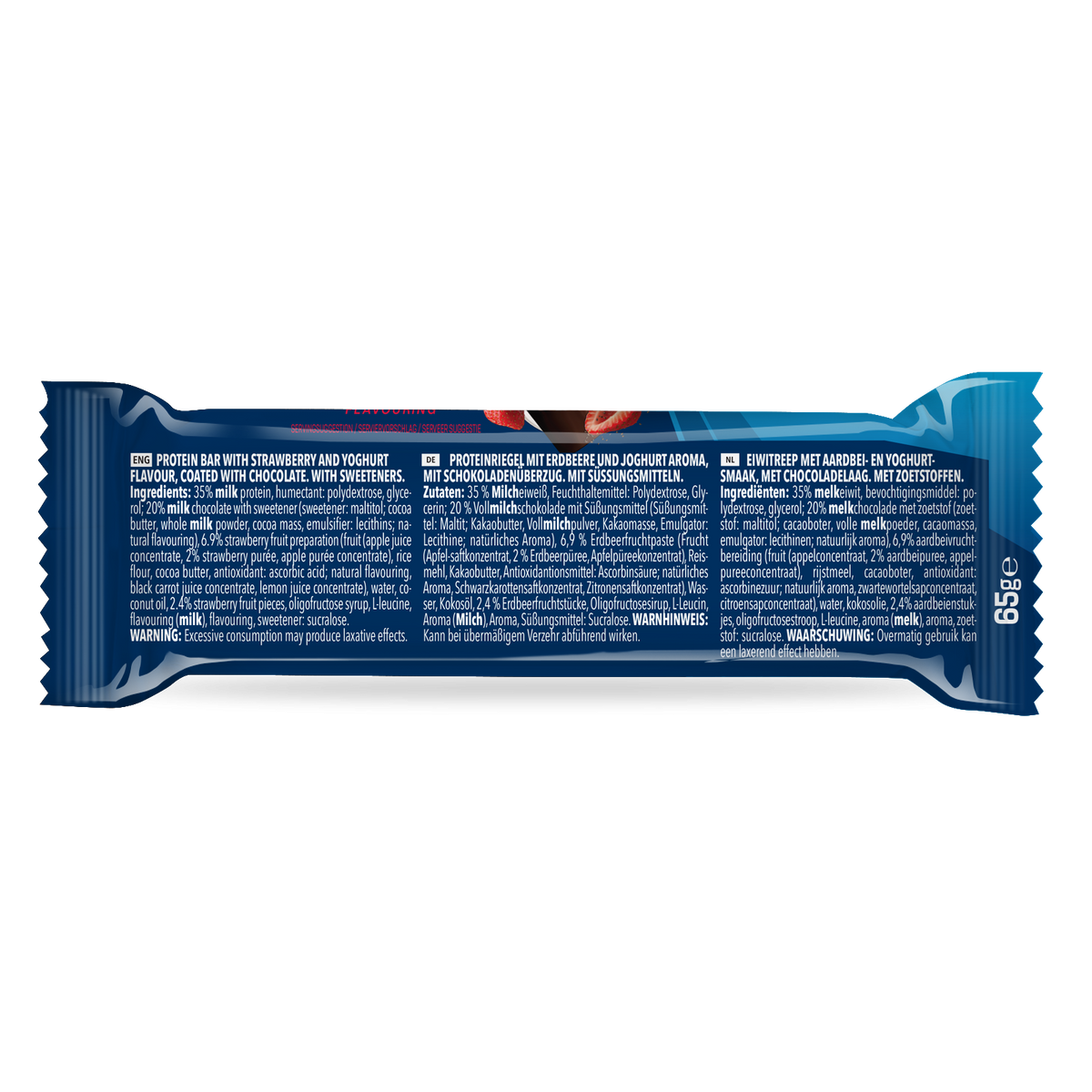 Prime Crunchy Protein Bar - 3 g leucine (12x65g) Strawberry-Yoghurt