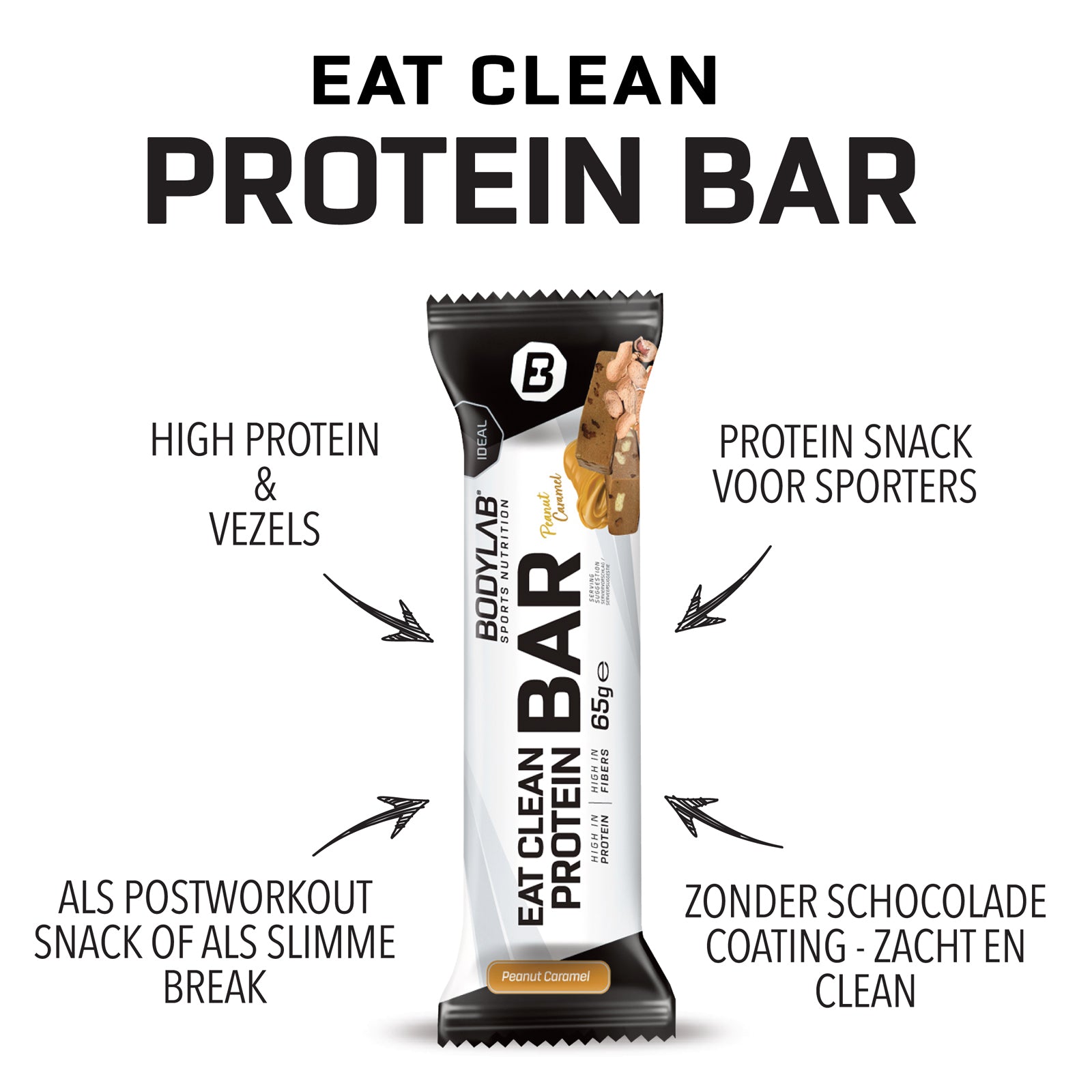 3 x Eat Clean Protein Bar (12x65g elk)