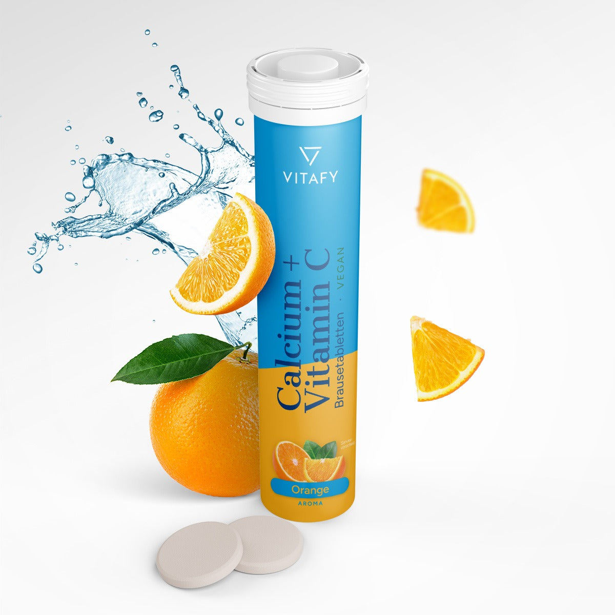 Calcium + Vitamine C - Orange (20 bruistabletten)