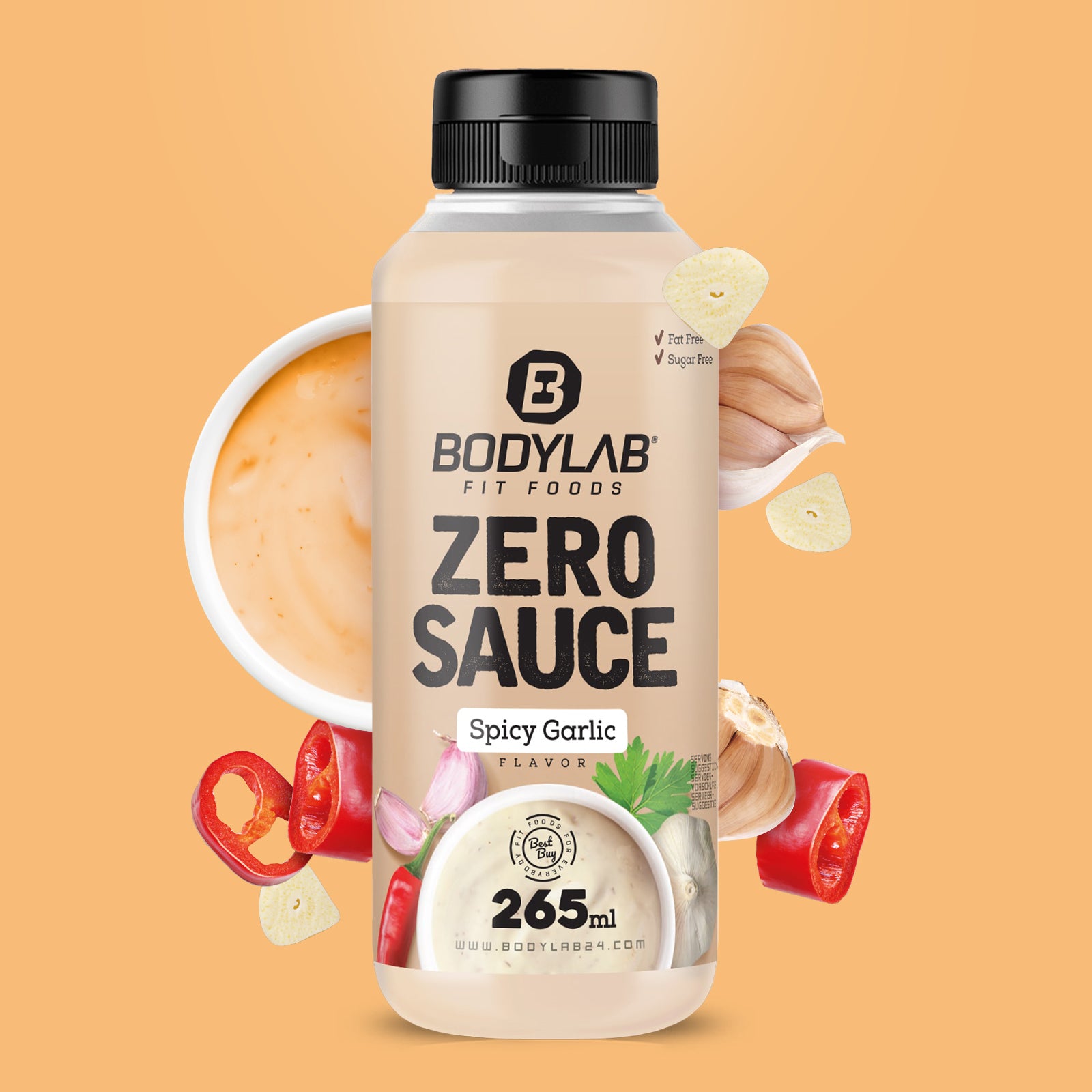 Zero Sauce (265ml) Spicy Garlic