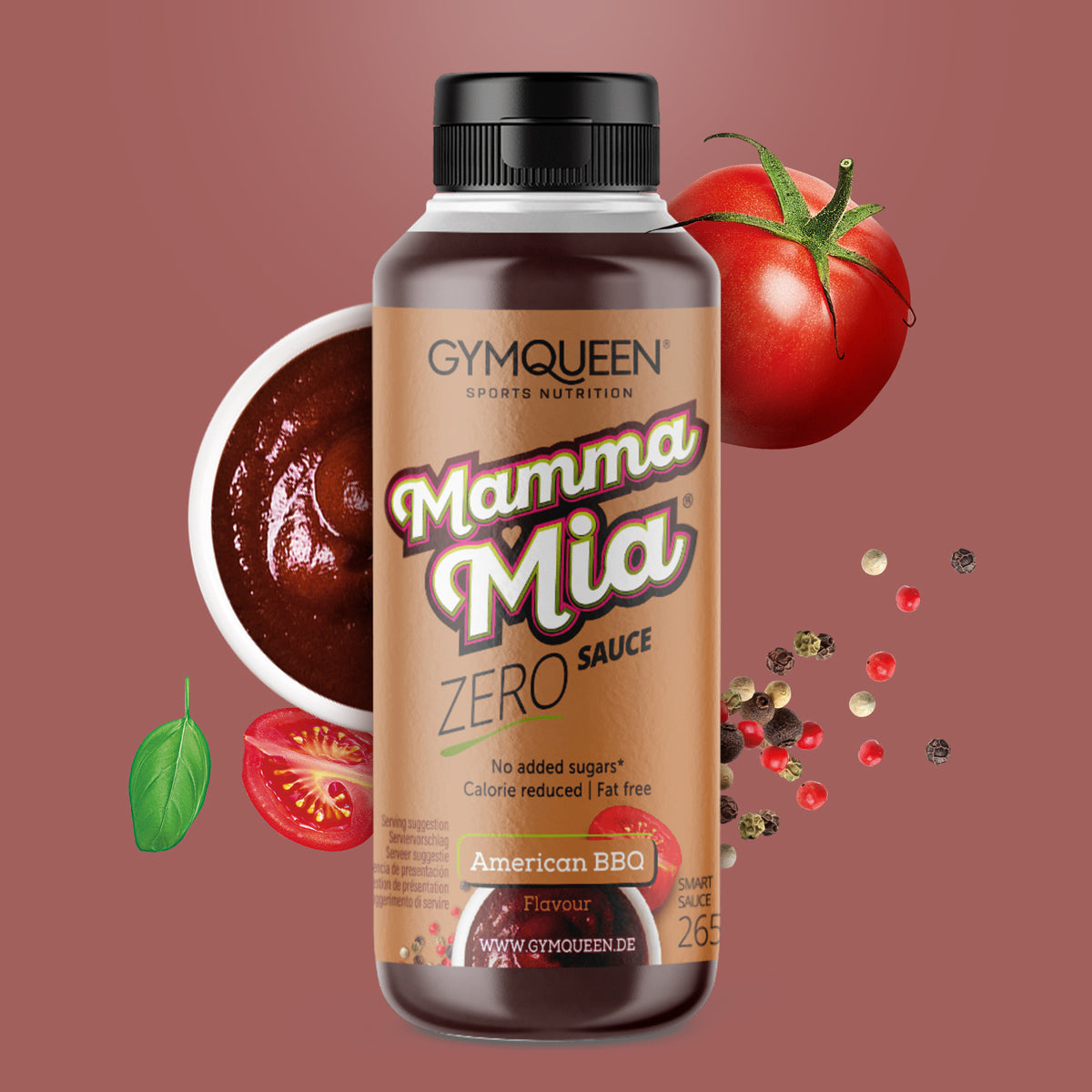 Mamma Mia Zero Sauce (265ml) American BBQ
