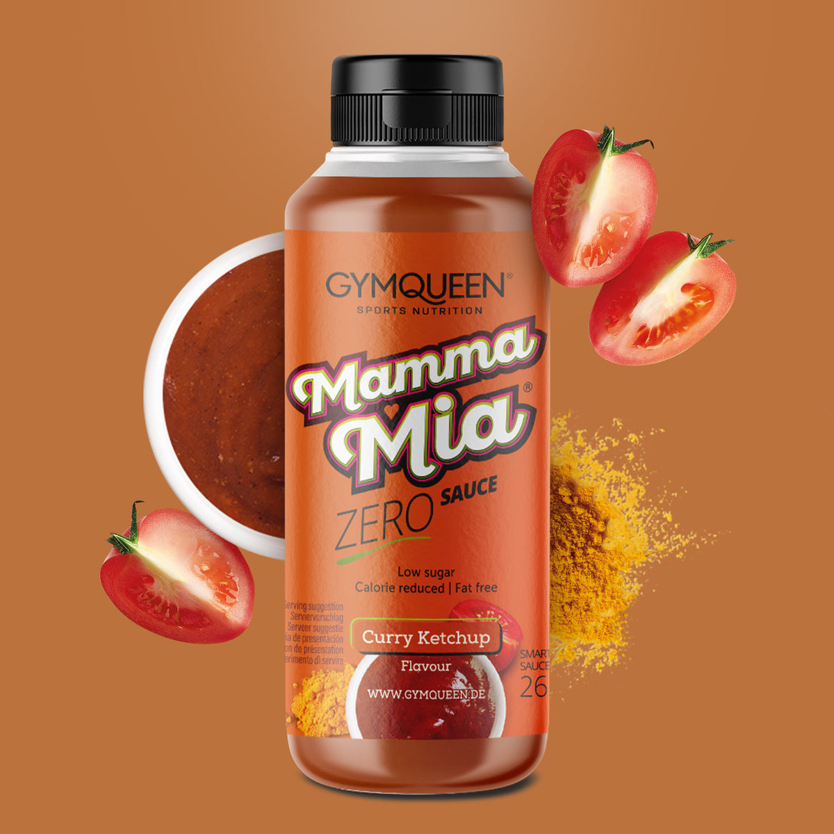 Mamma Mia Zero Sauce (265ml) Curry Ketchup