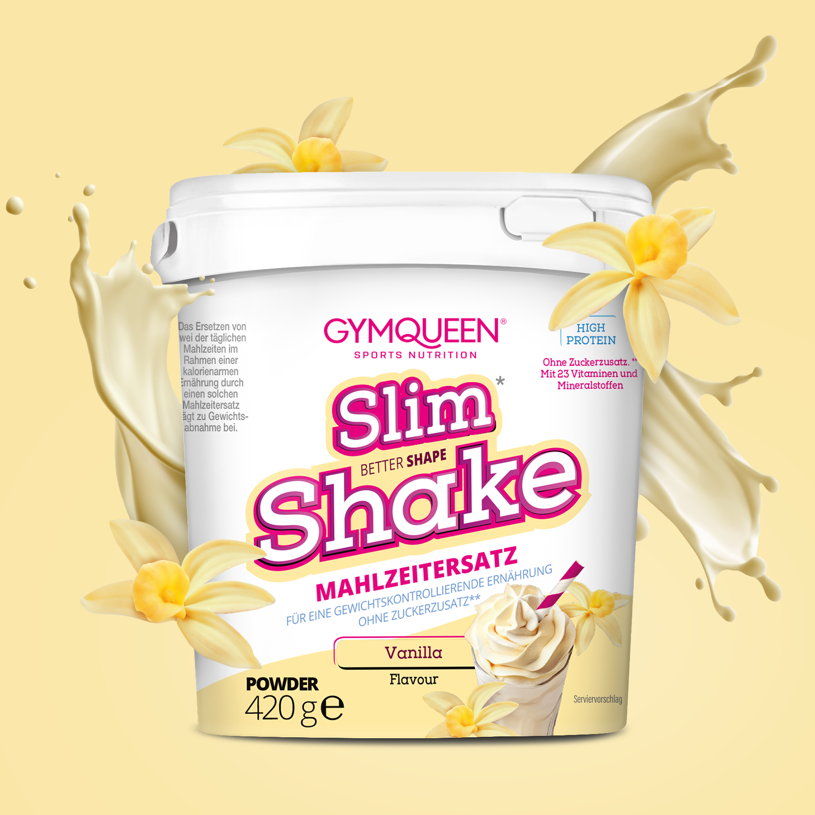 Slim Shake Meal Replacement - 420g - Vanilla