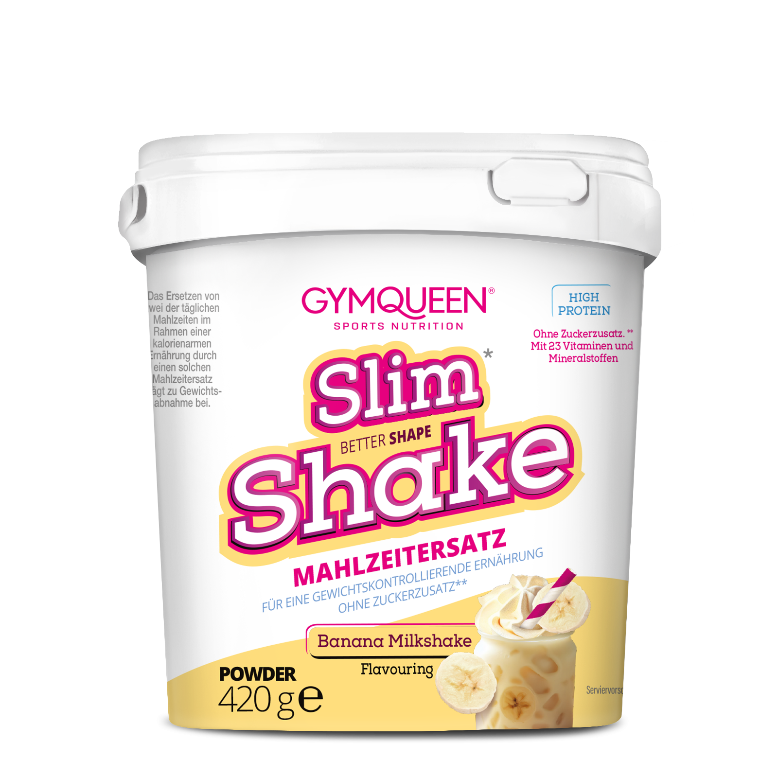Slim Shake - maaltijdvervangende shake (420g) Banana Milkshake