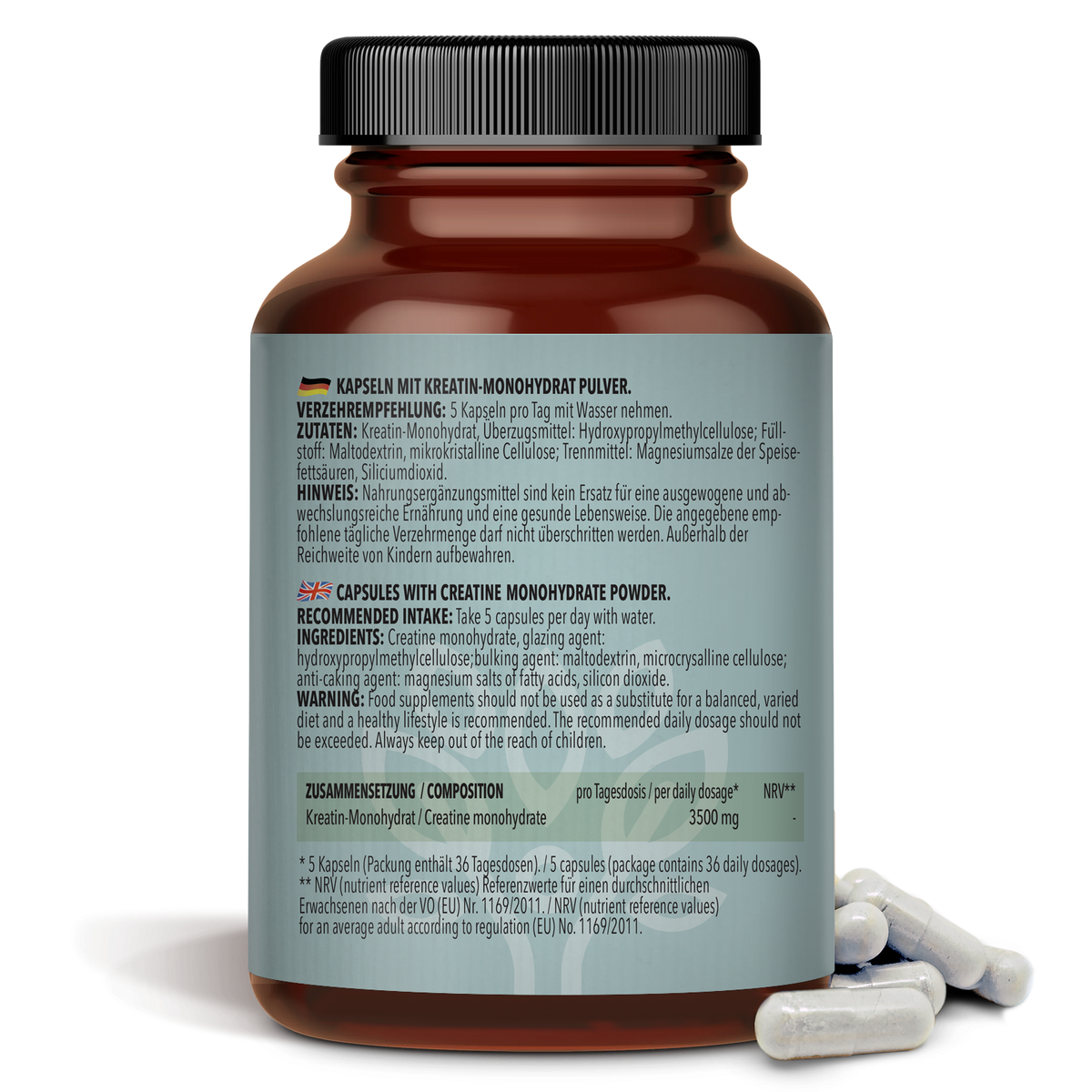 Kreatin Monohydrat (180 capsules)