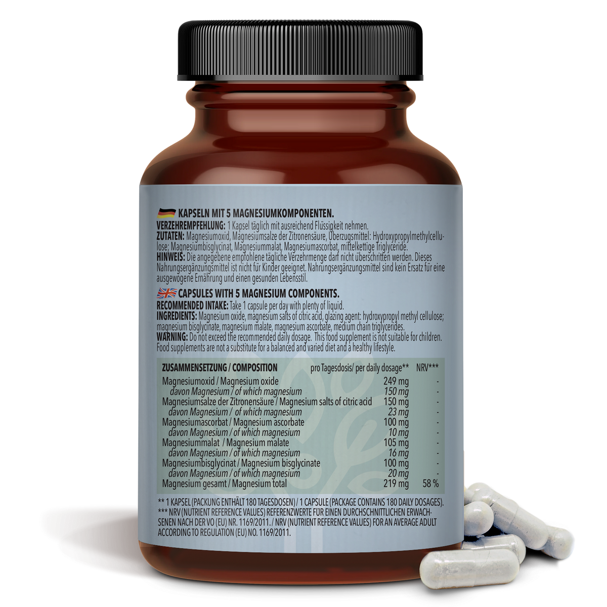 Magnesium Komplex (180 capsules)