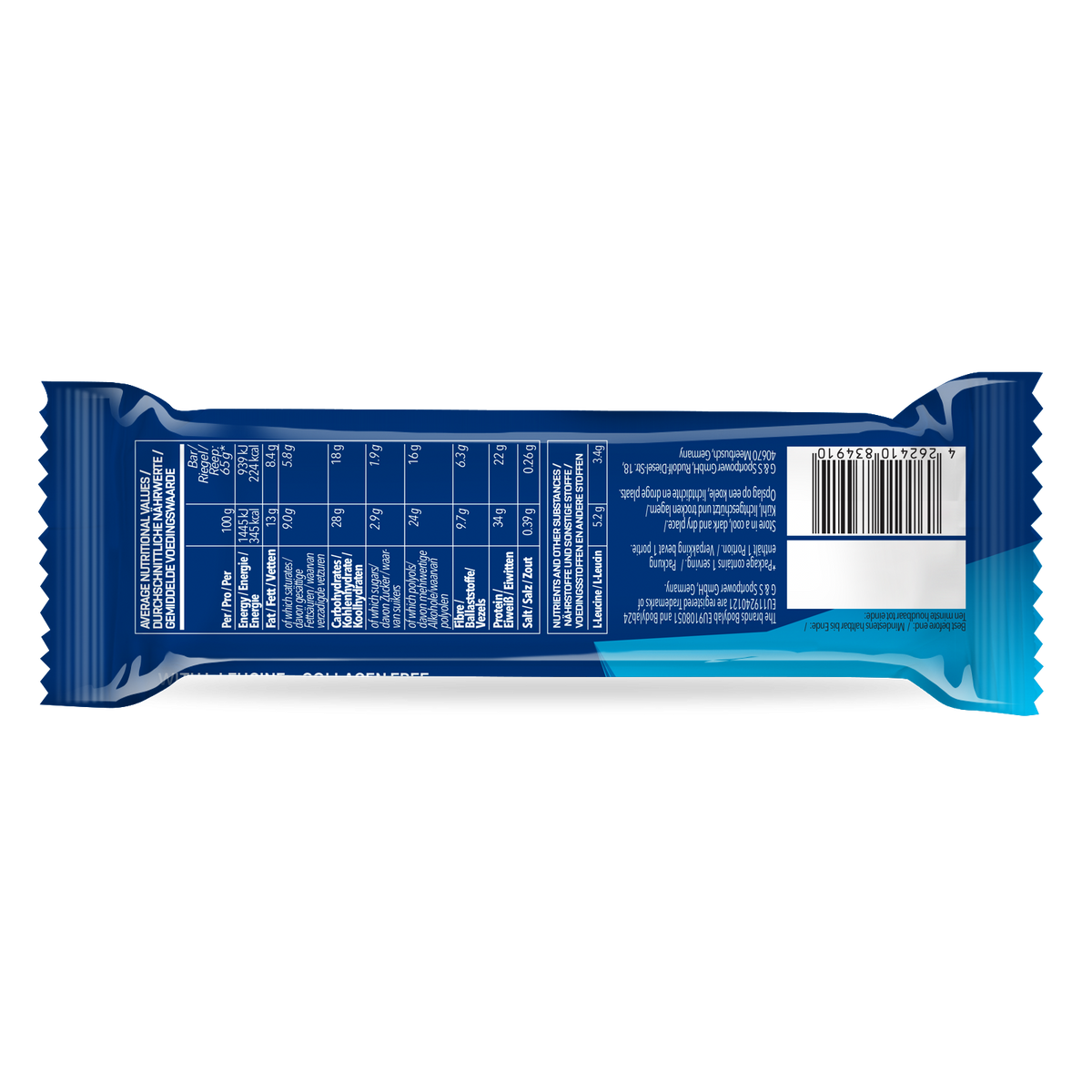 Prime Crunchy Protein Bar - 3 g leucine (12x65g) White Chocolate & Coconut