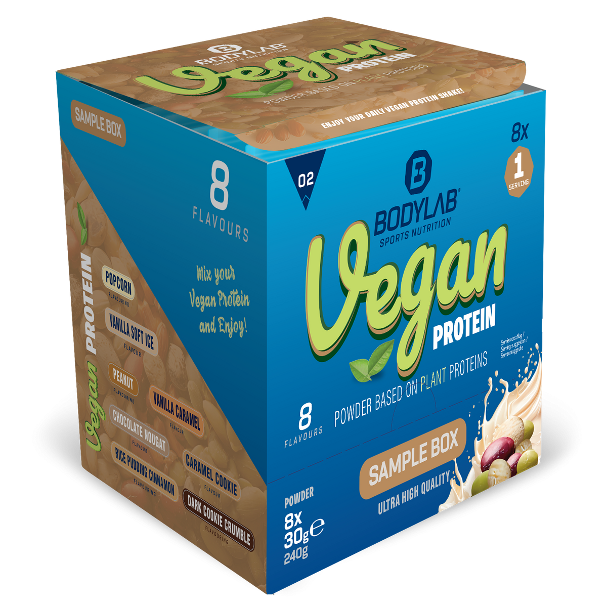 Vegan Protein proefpakket (8 Proben je 30g)