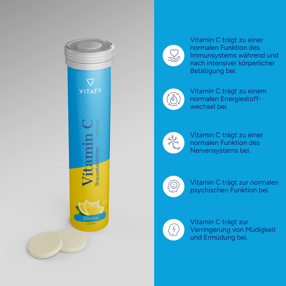 Vitamine C - Lemon (20 bruistabletten)