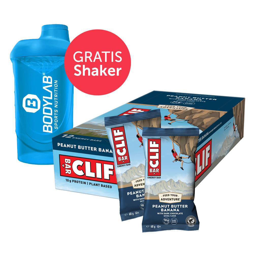 Clif Bar (12x68g) Bodylab24 Shaker gratis