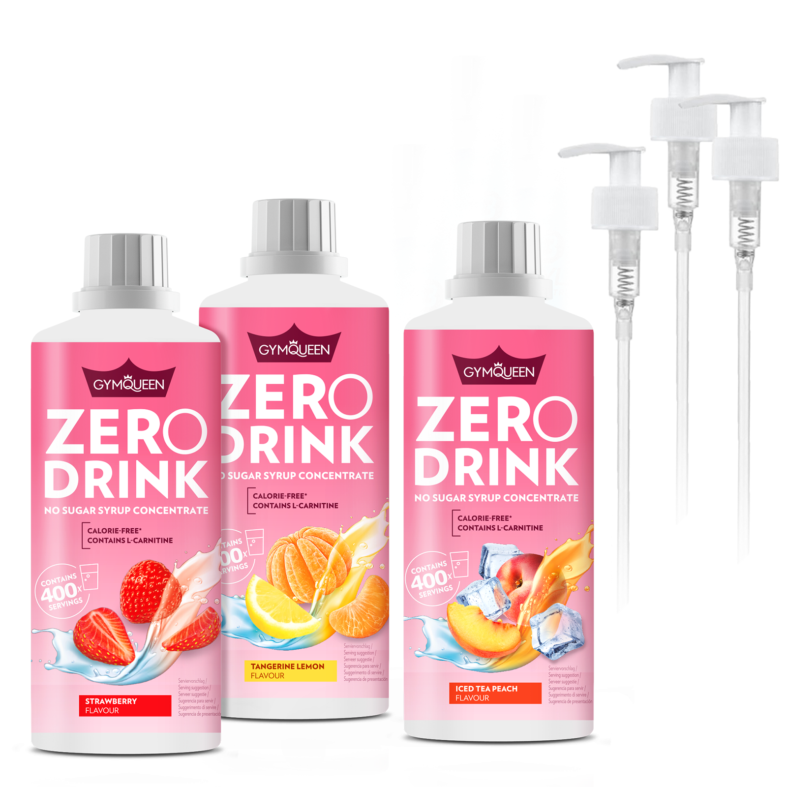 3 x Zero Drink (1000ml) + doseerpomp
