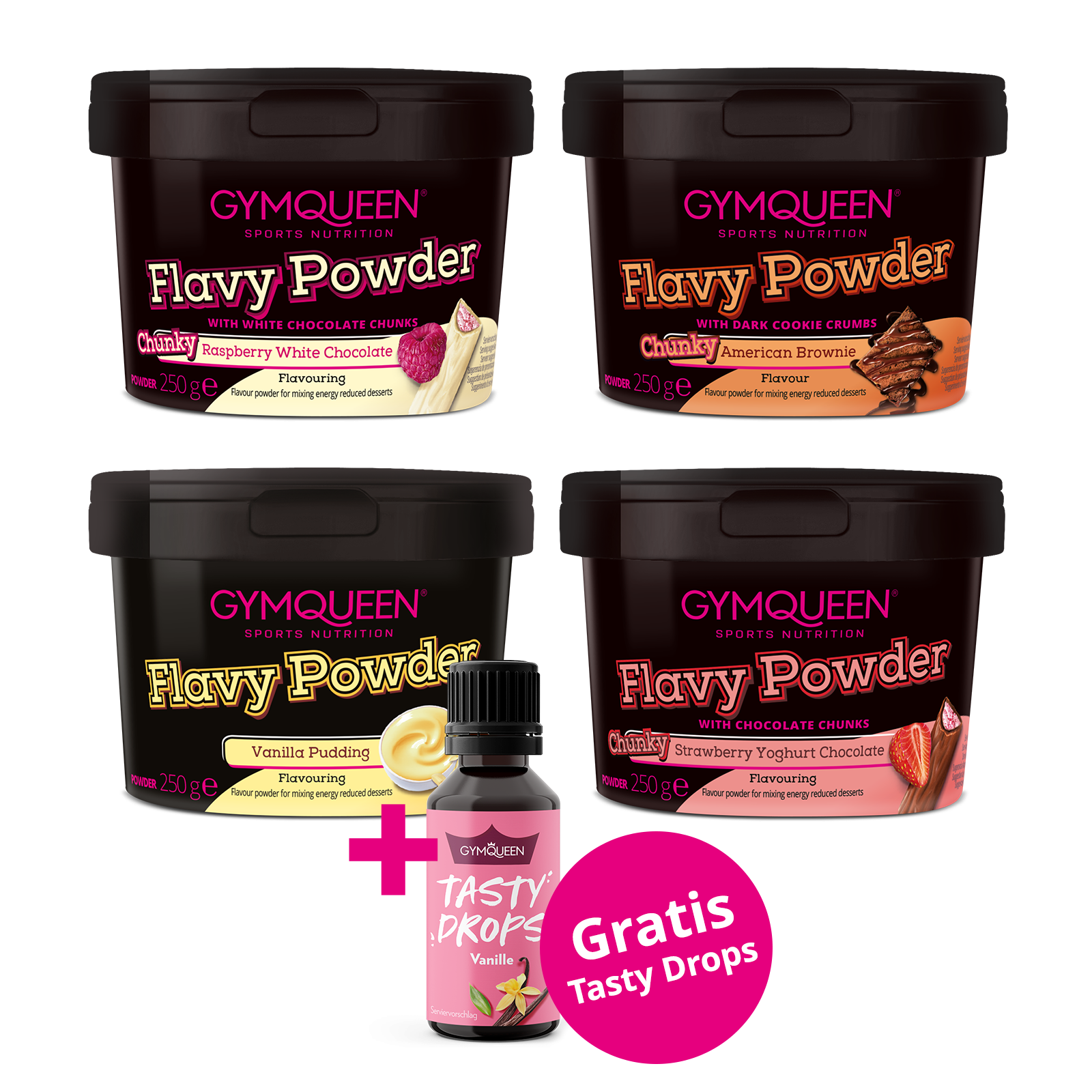 4 x Flavy Powder (4x250g)