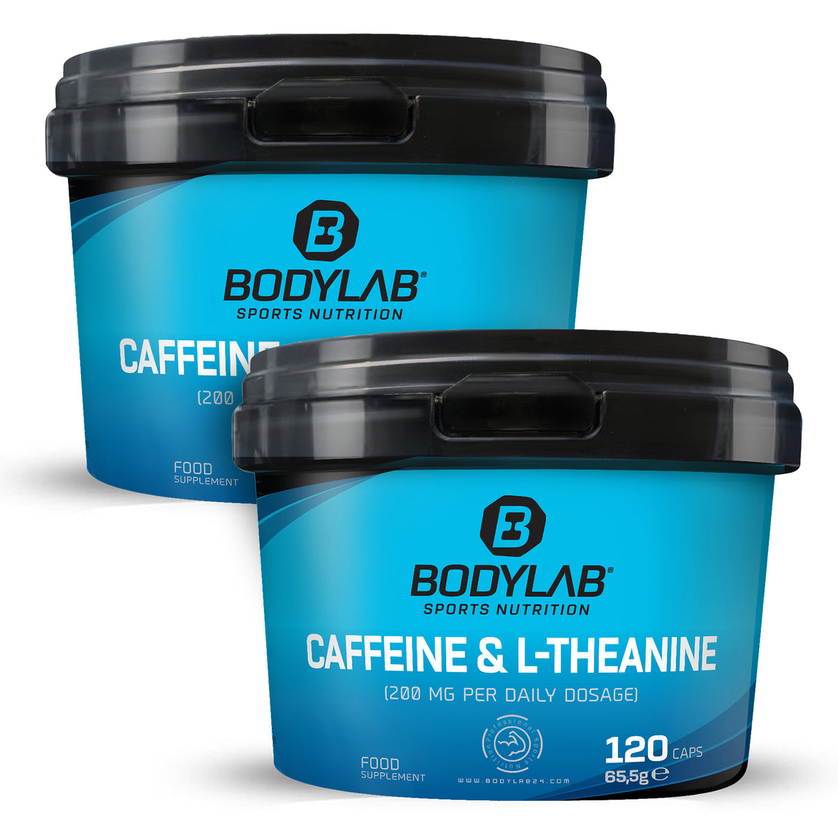 2 x Caffeine & L-Theanine (120 capsules)