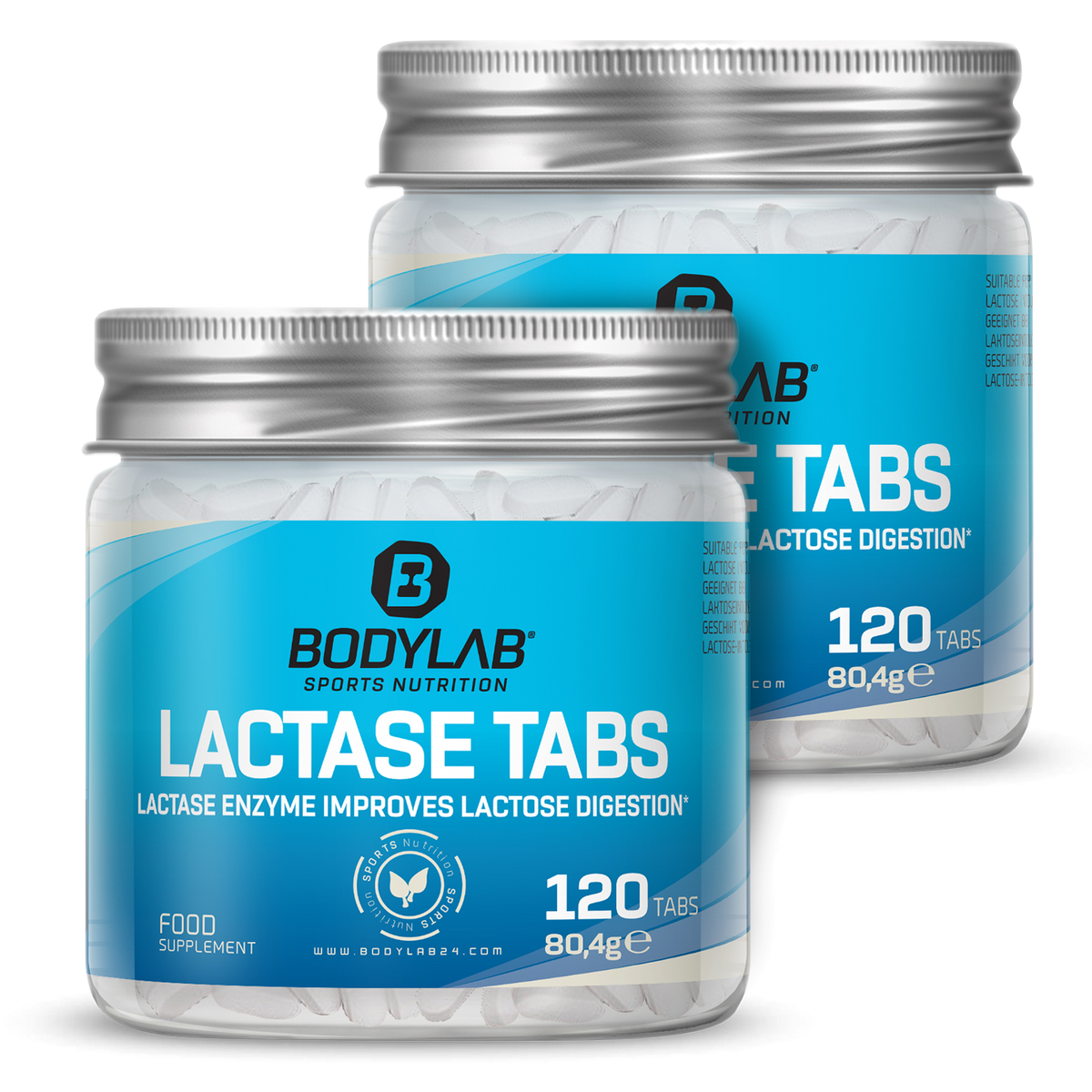 2 x Lactase Tabs (elk 120 tabletten)