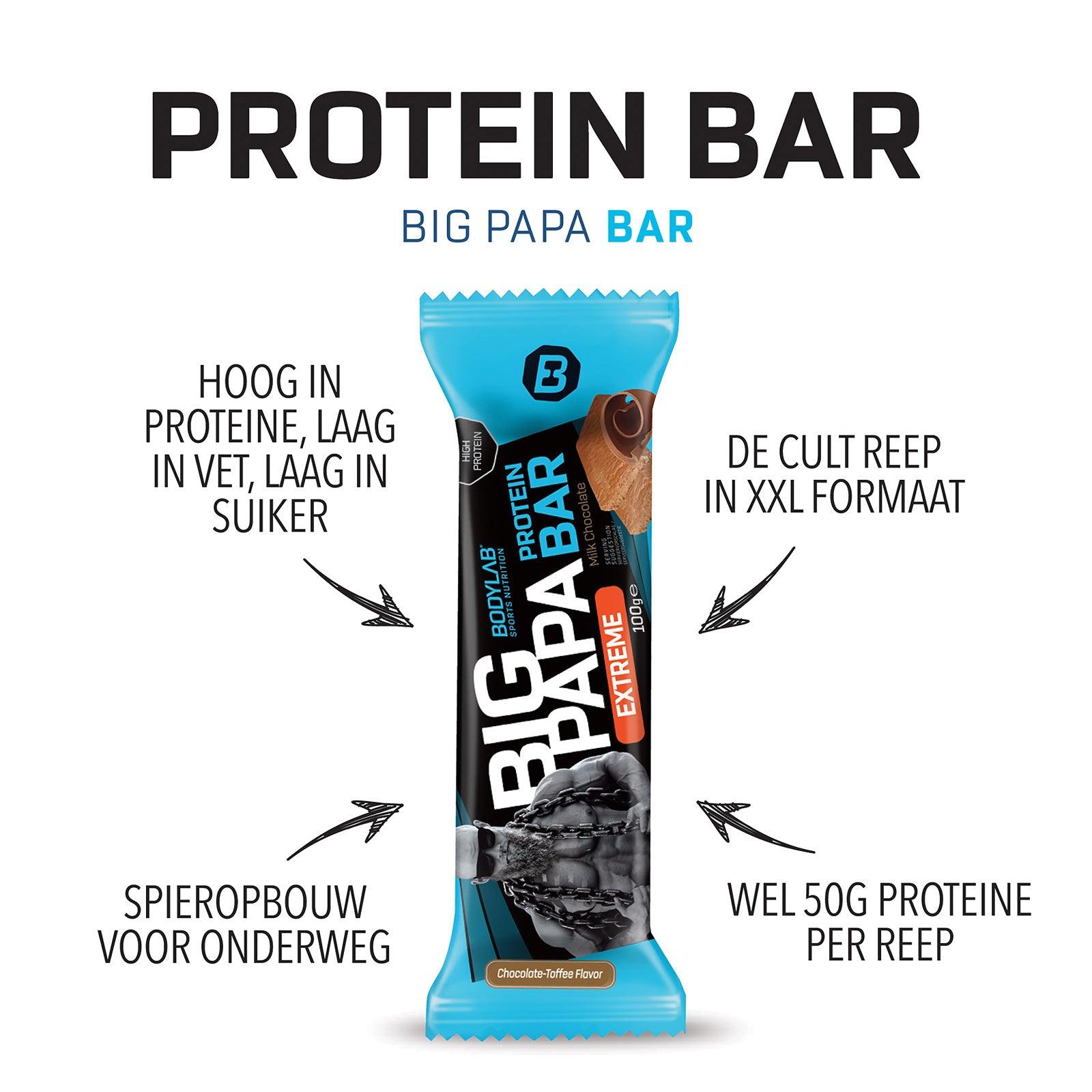 BIG PAPA 50% Protein Bar Extreme (12x100g)