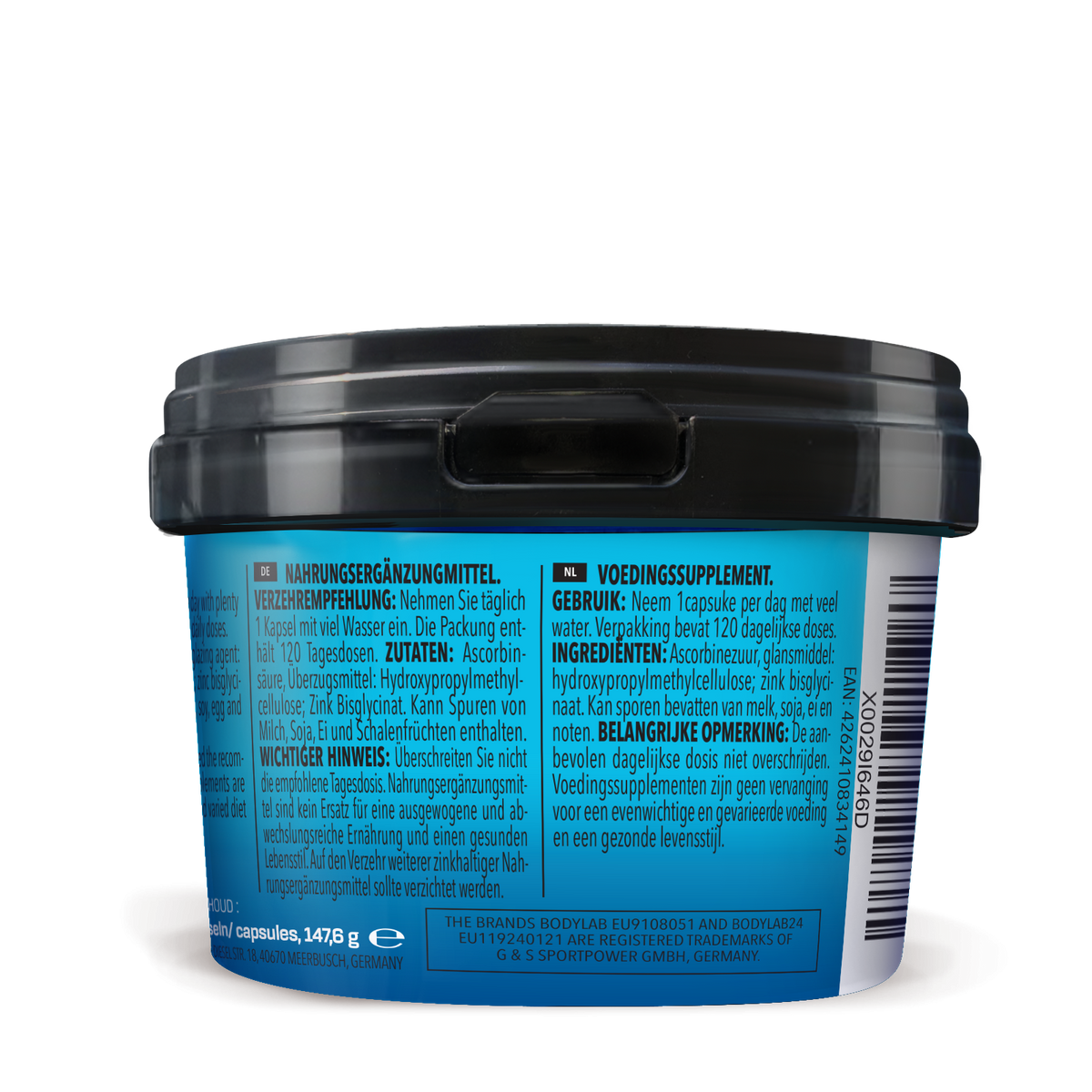Vitamin C + Zinc (120 capsules)