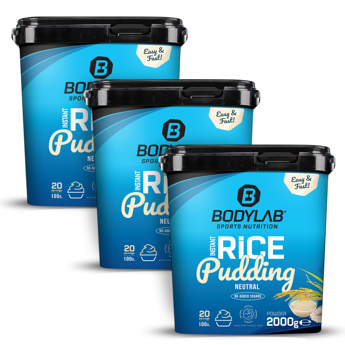 3 x Instant Rice Pudding (elk 2000g)