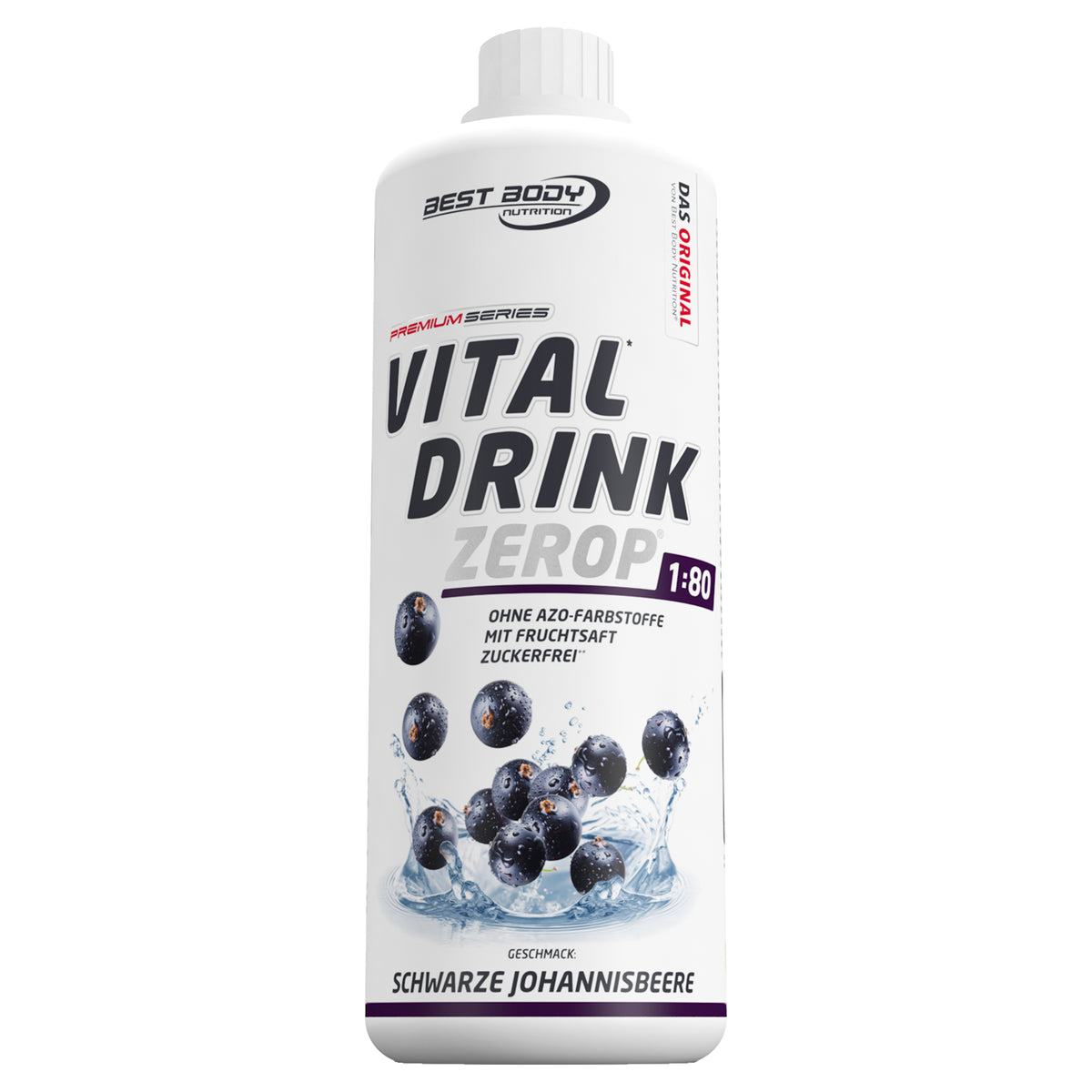 Vital Drink Zerop (1000ml) Schwarze Johannisbeere