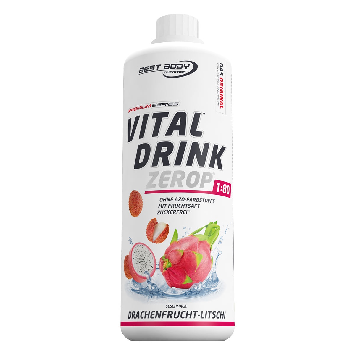 Vital Drink Zerop (1000ml) Drachenfrucht Litschi