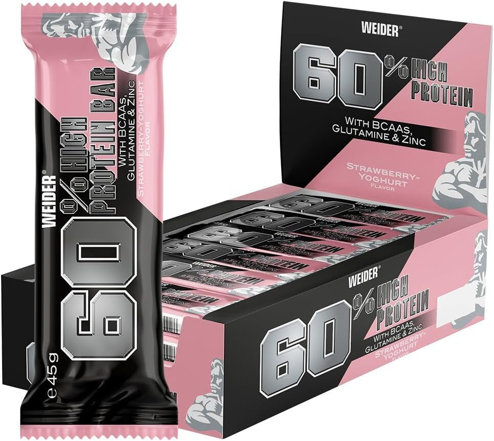 60% Protein Bar (24x45g) Strawberry-Yoghurt