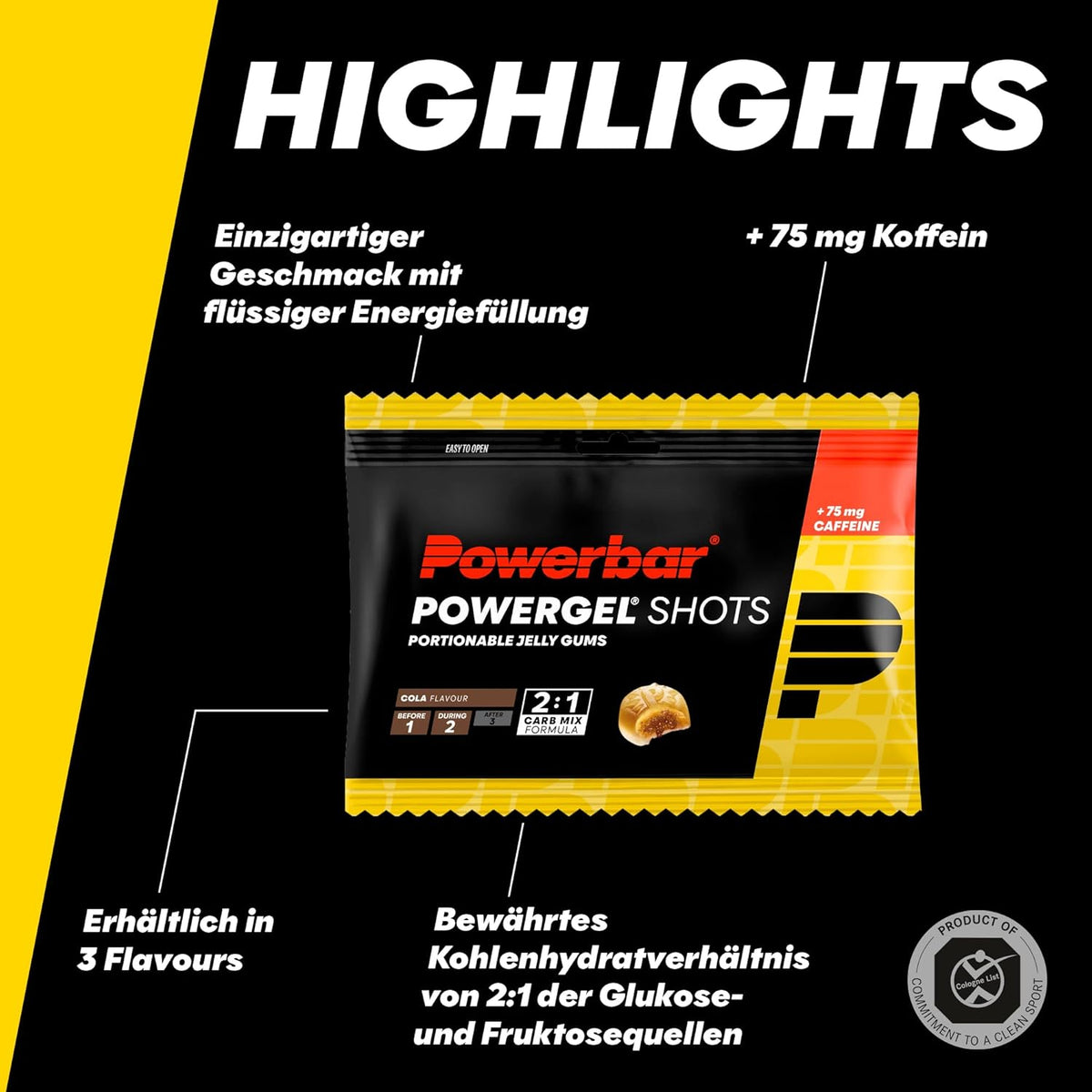 Powergel Shots (24x60g) Cola with Caffeine
