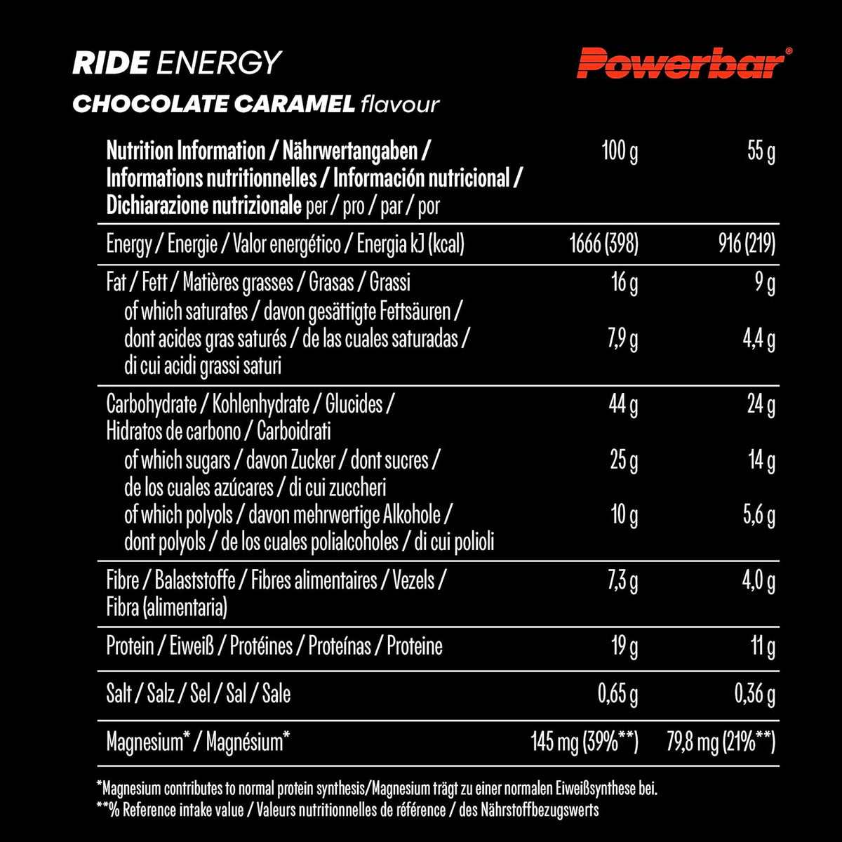 Ride Energy Bar (18x55g) Chocolate-Caramel