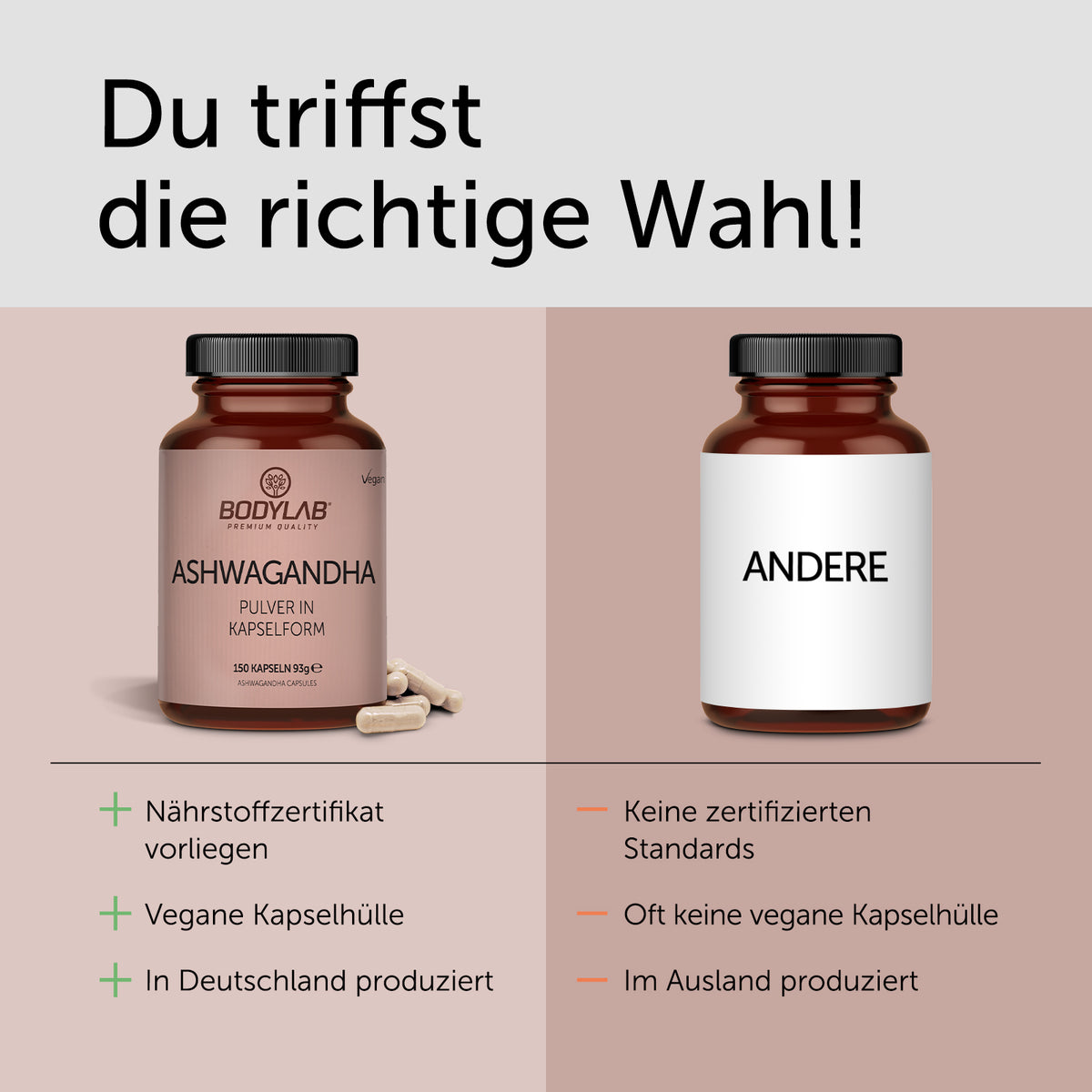 Ashwagandha Pulver in capsulevorm (150 capsules)