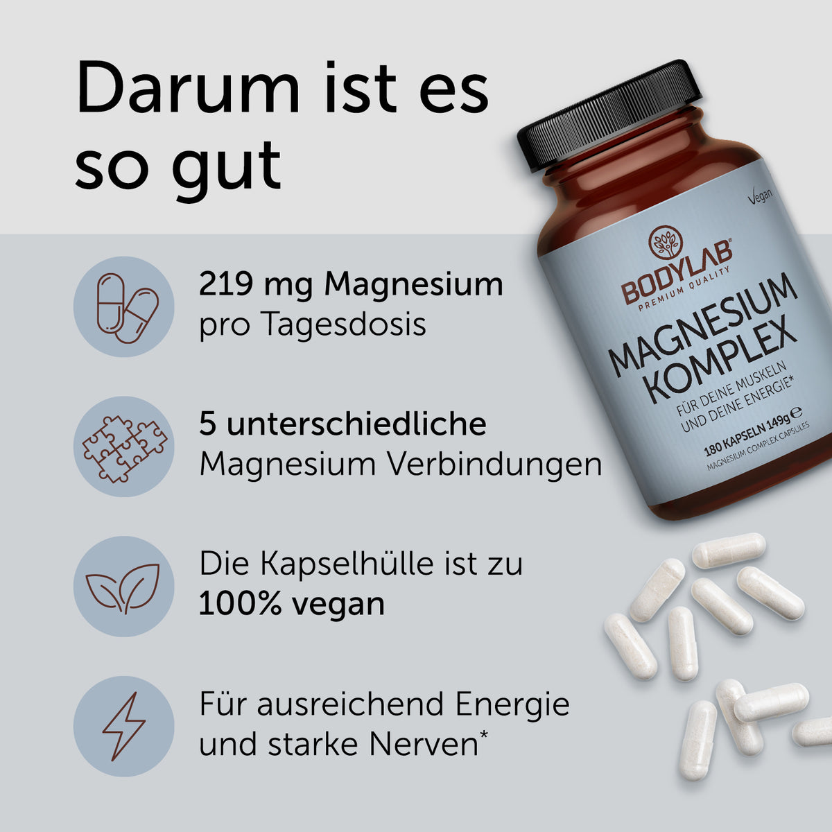 Magnesium Komplex (180 capsules)