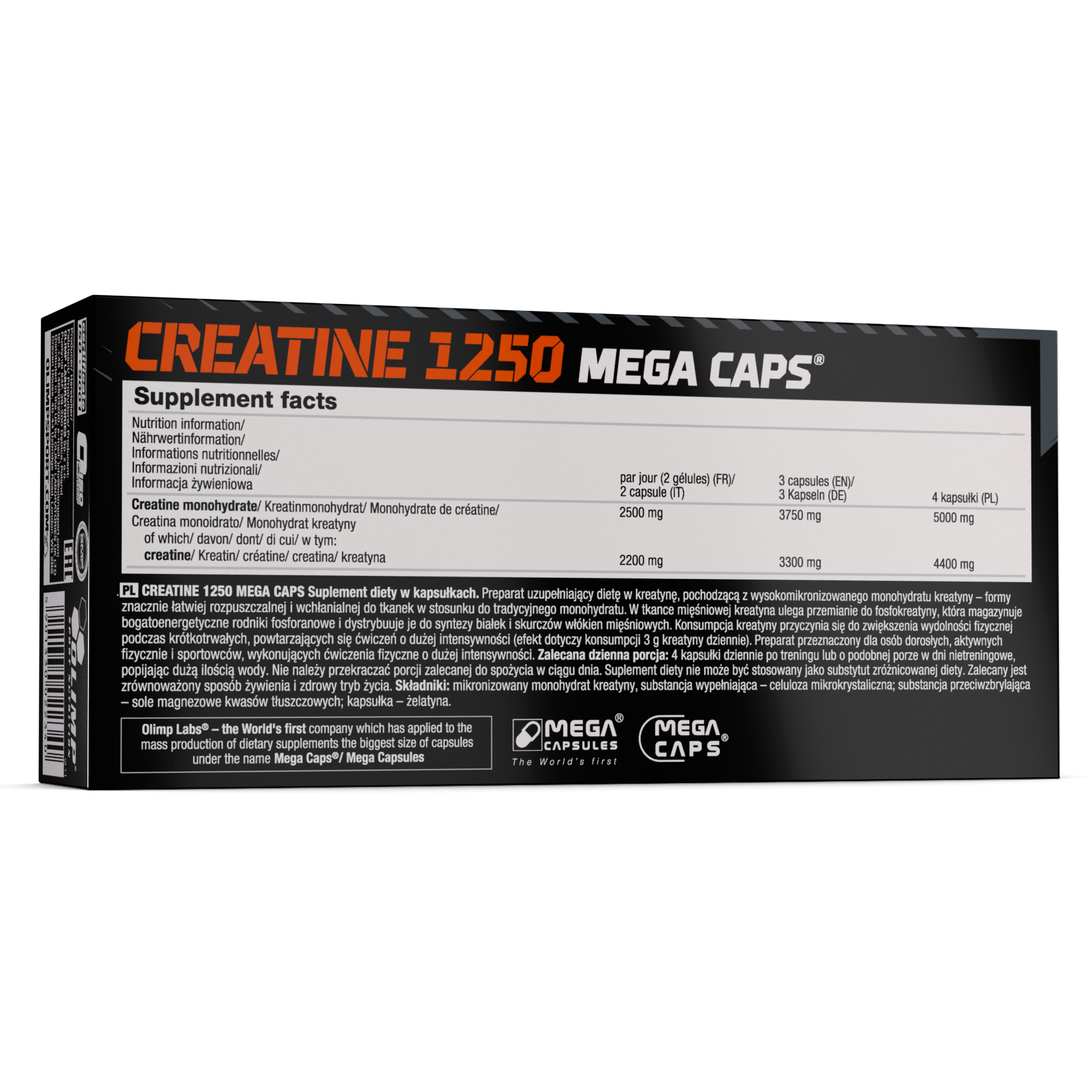 Creatine Mega Caps 1250 (120 Kapseln)
