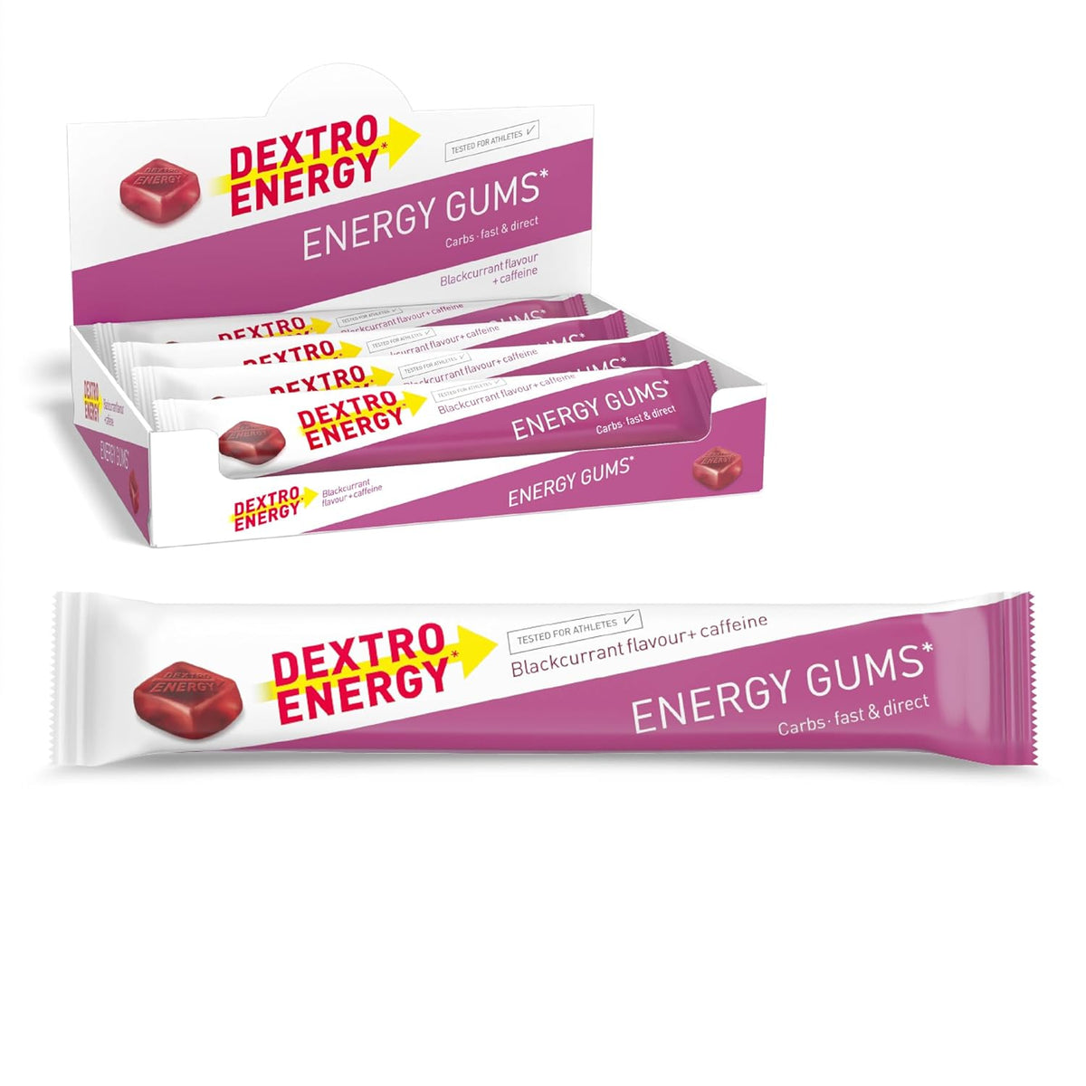 Energy Gums (8x45g) Blackcurrant + Caffein
