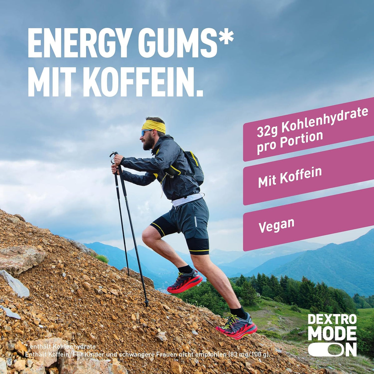 Energy Gums (8x45g) Blackcurrant + Caffein