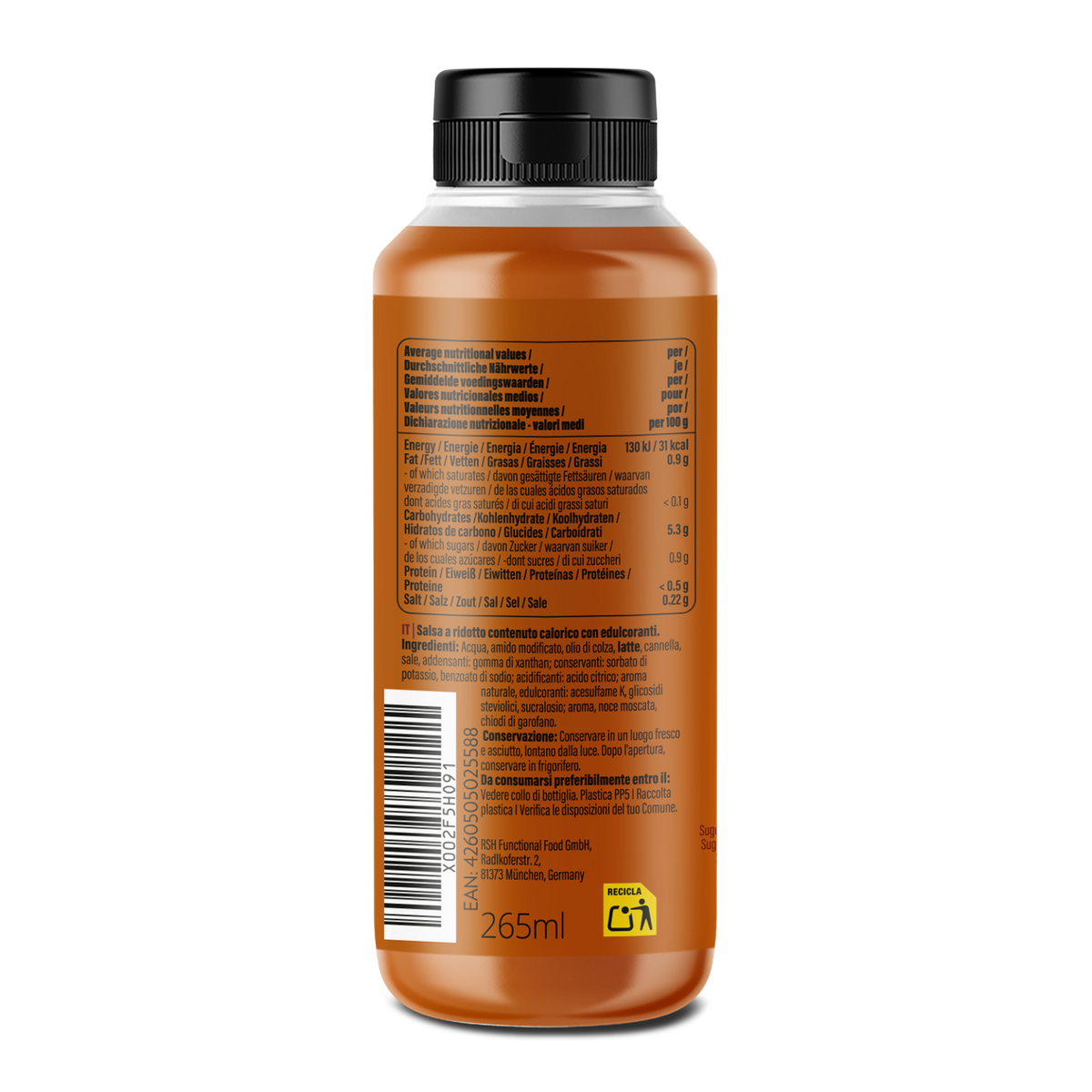 Mamma Mia Zero Sauce (265ml) Caramel-Cookie / Lotus-Cookie