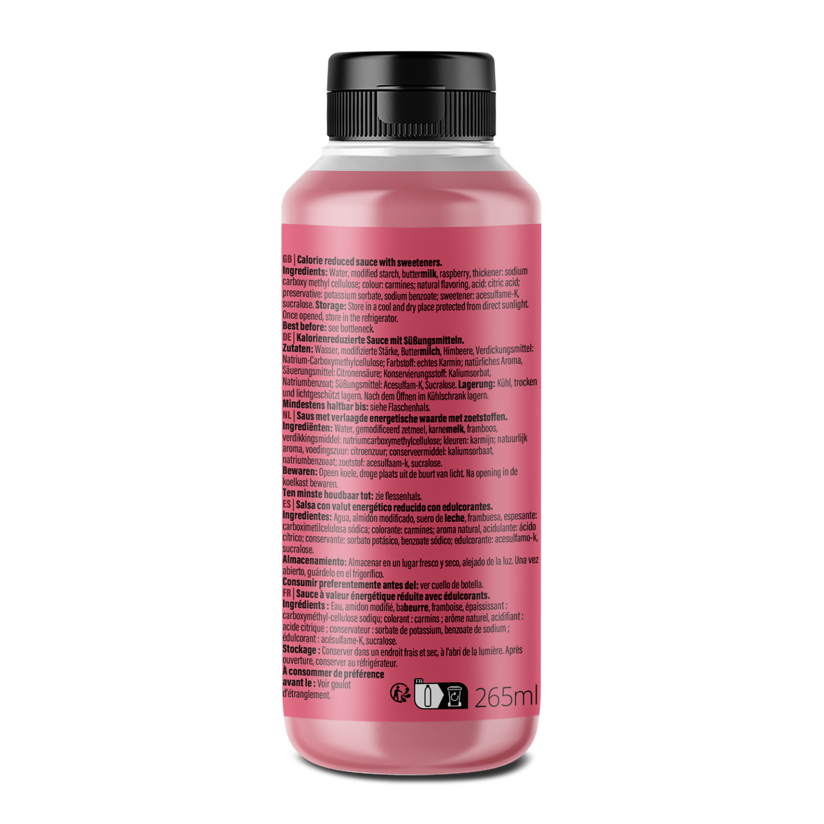 Mamma Mia Zero Sauce (265ml) Raspberry
