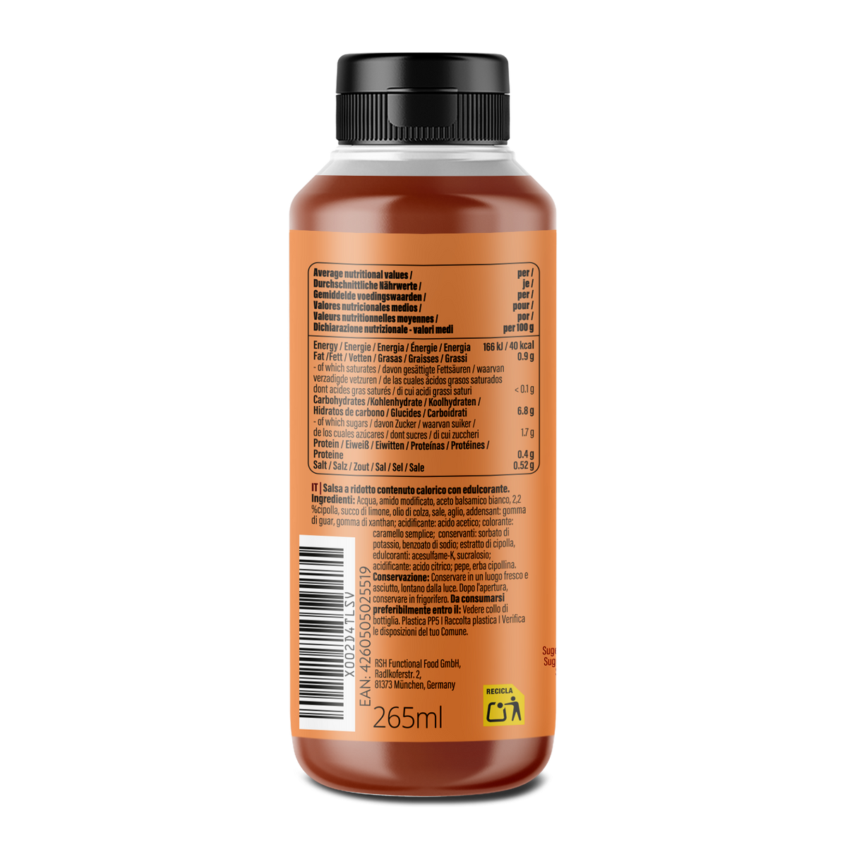 Mamma Mia Zero Sauce (265ml) süße Zwiebelsauce