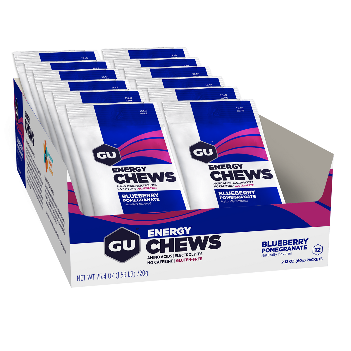 Energy Chews (12x60g) Blueberry Pomegranate