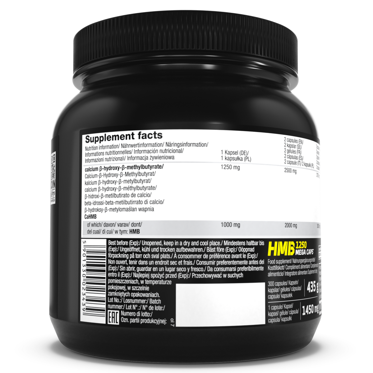 HMB Mega Kapseln 1250 (300 capsules)