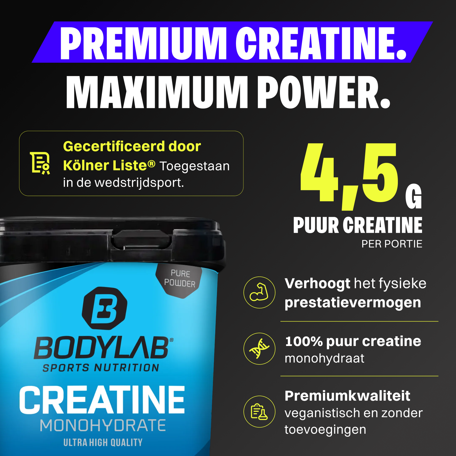 Creatine Monohydrate - 100% Pure Powder (1000g)