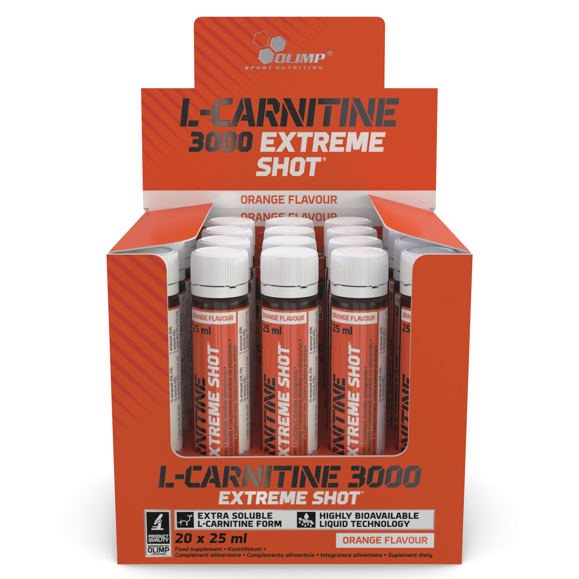 L-Carnitine 3000 Extreme Shot (20x25ml) Orange