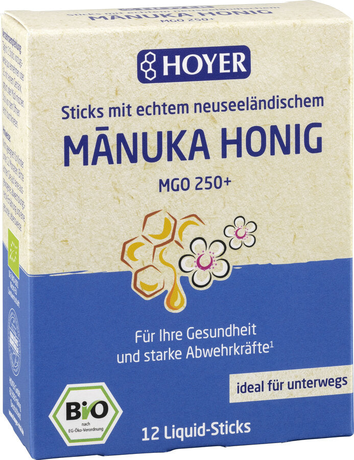 Bio Manuka honing Liquid-Sticks MGO 250+ (12 stuk)