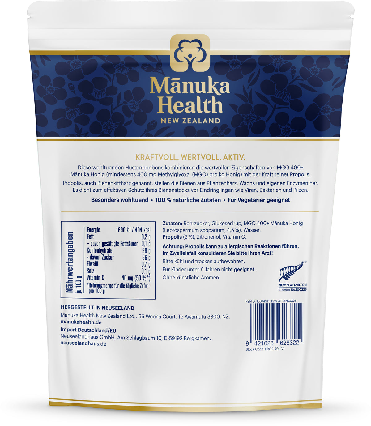 Manuka MGO 400+ Bonbons (250g)