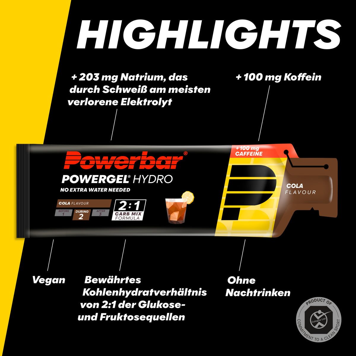 PowerGel Hydro (24x67g) Cola with Caffeine