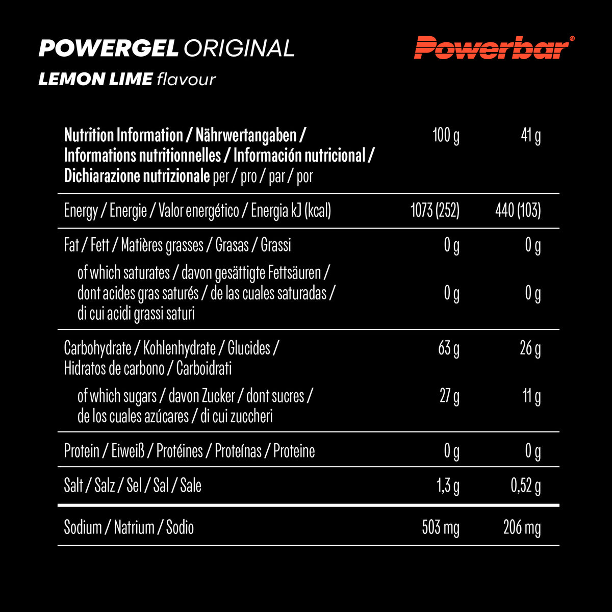 PowerGel (24x41g) Lemon-Lime